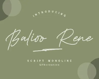 Balioo Rene font