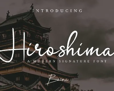 Hiroshima font