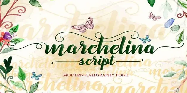 Marchelina Script font