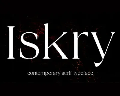 Iskry Family font