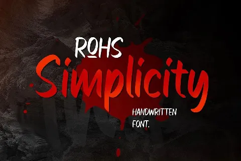 ROHS Simplicity font