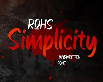 ROHS Simplicity font