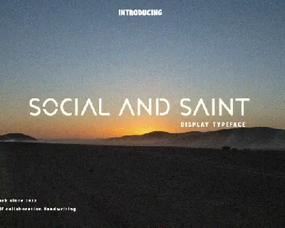 Saint And Social font