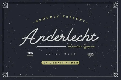 Anderlecht Monoline font