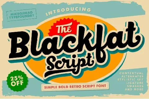 BlackFat Free font