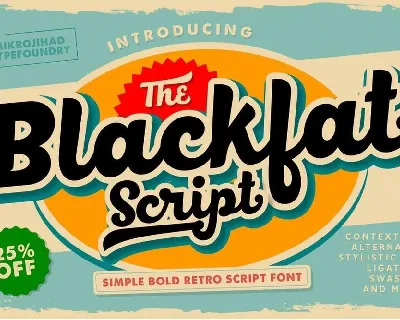 BlackFat Free font