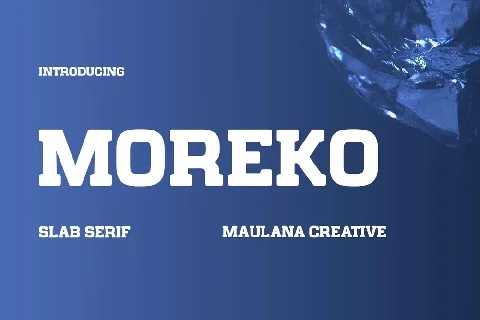 Moreko font