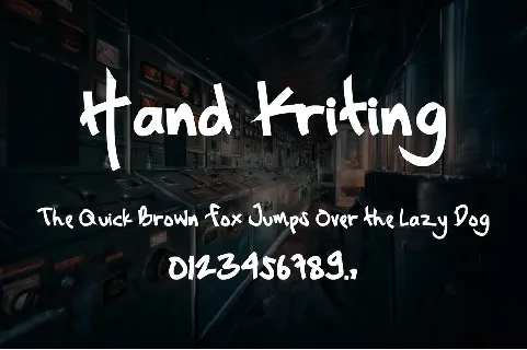 Hand Kriting font