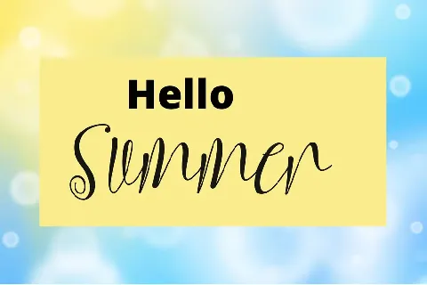 Summer Sugar font