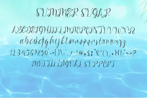 Summer Sugar font