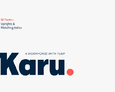Karu Family font