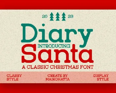 Diary Santa font