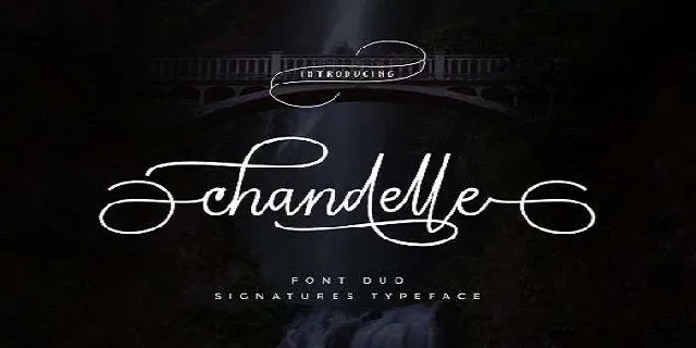 Chandelle Signatures Script font