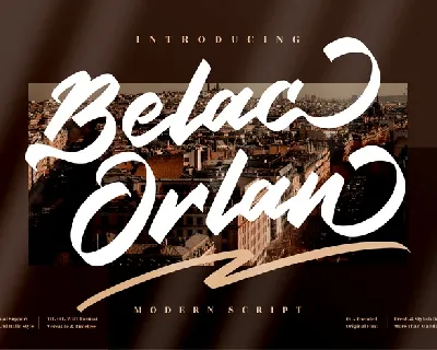 Belac Orlan font