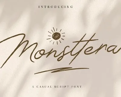 Monsttera font