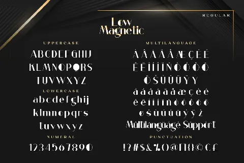 Low Magnetic Demo font