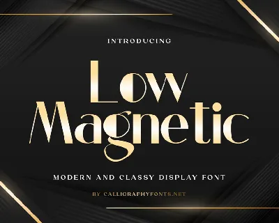 Low Magnetic Demo font