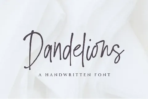 Dandelions_PERSONAL_USE_ONLY font