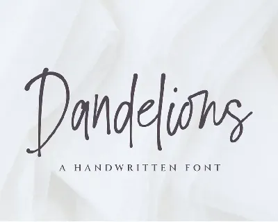 Dandelions_PERSONAL_USE_ONLY font