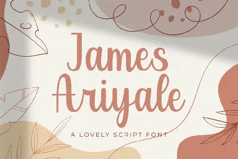 James Ariyale font