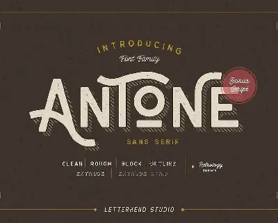 Antone Family font