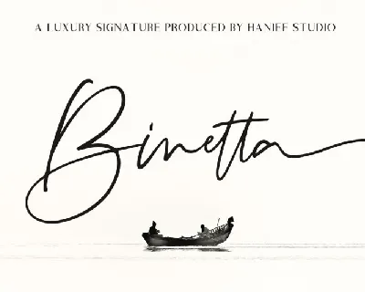 Binetta Signature font