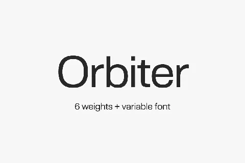 Orbiter font