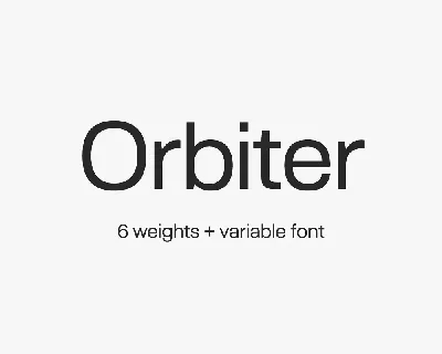 Orbiter font