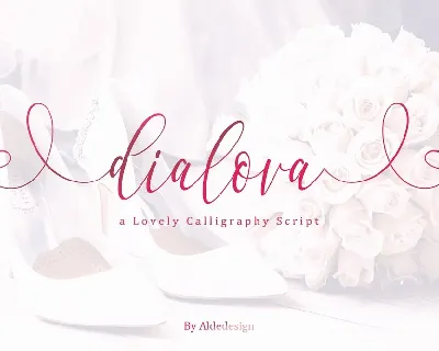 Dialova Script font