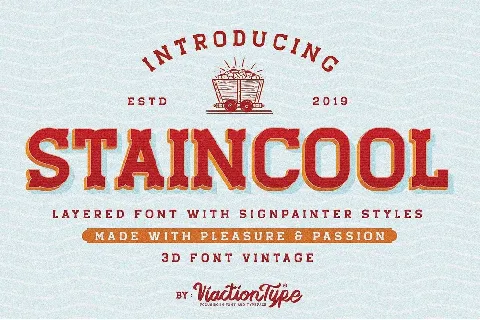 Staincool Layered Free font