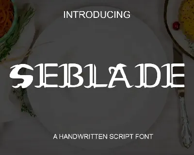 Seblade Black font