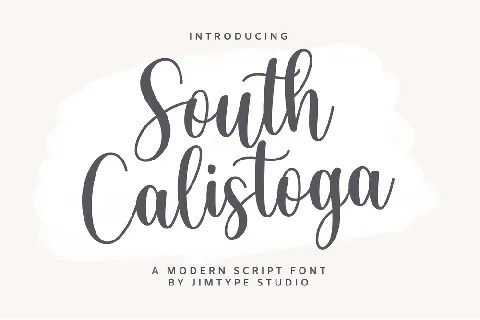 SouthCalistoga_PERSONALUSE font