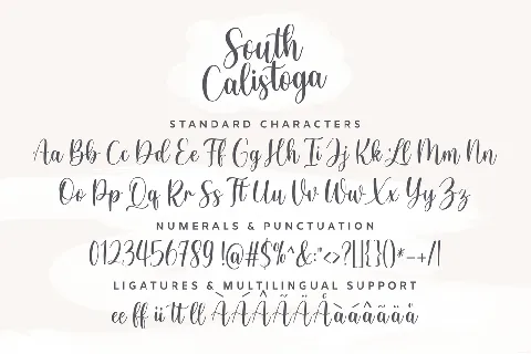 SouthCalistoga_PERSONALUSE font