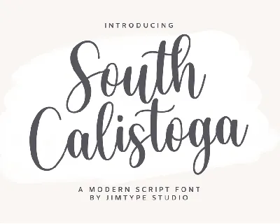 SouthCalistoga_PERSONALUSE font