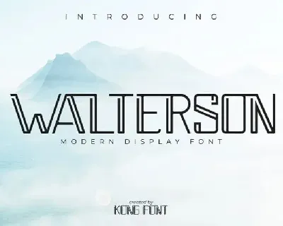 Walterson Display font