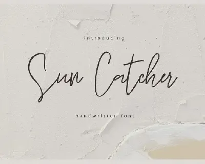 Sun Catcher Handwritten font