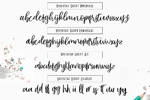 Vayentha Script & Sans font