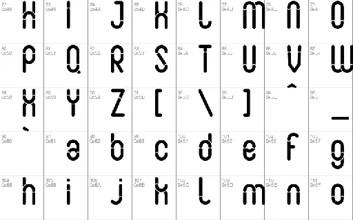 Slot font