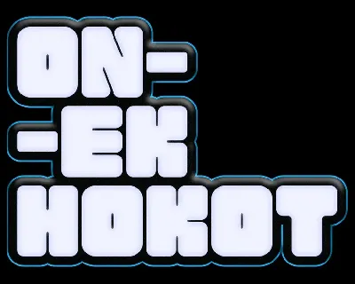 Onek Hokot font