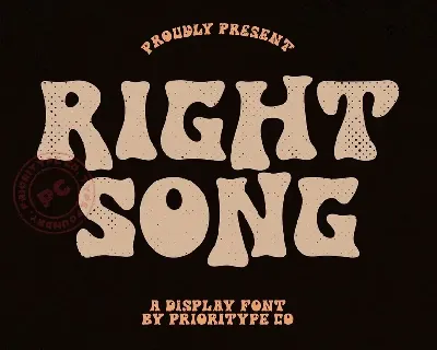 Right Song font