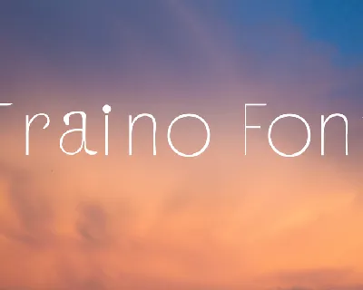 Traino font