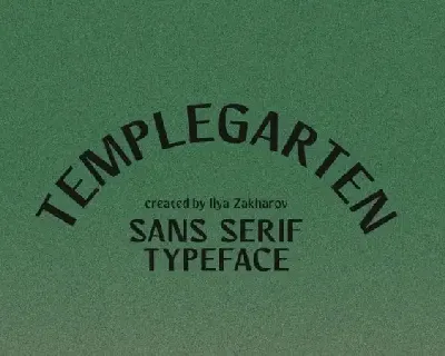 Templegarten Sans Serif font