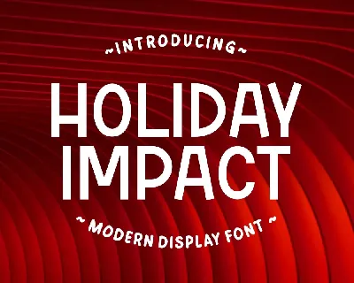 Holiday Impact font