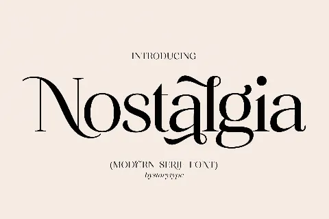 Nostalgia font