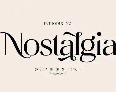 Nostalgia font