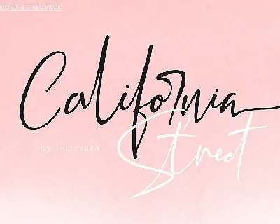 California Street Script font