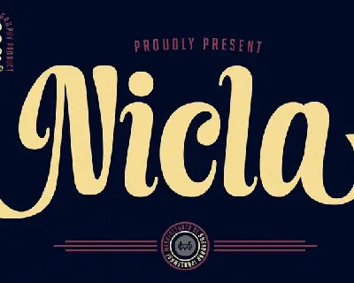 Nicla DEMO font