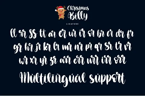 Christmas Billy-Personal use font