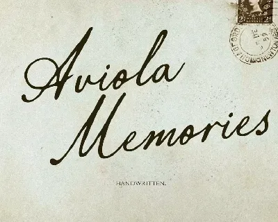 Aviola Memories font