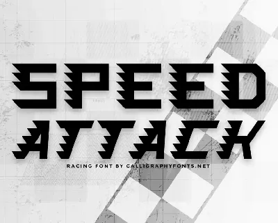 Speed Attack font